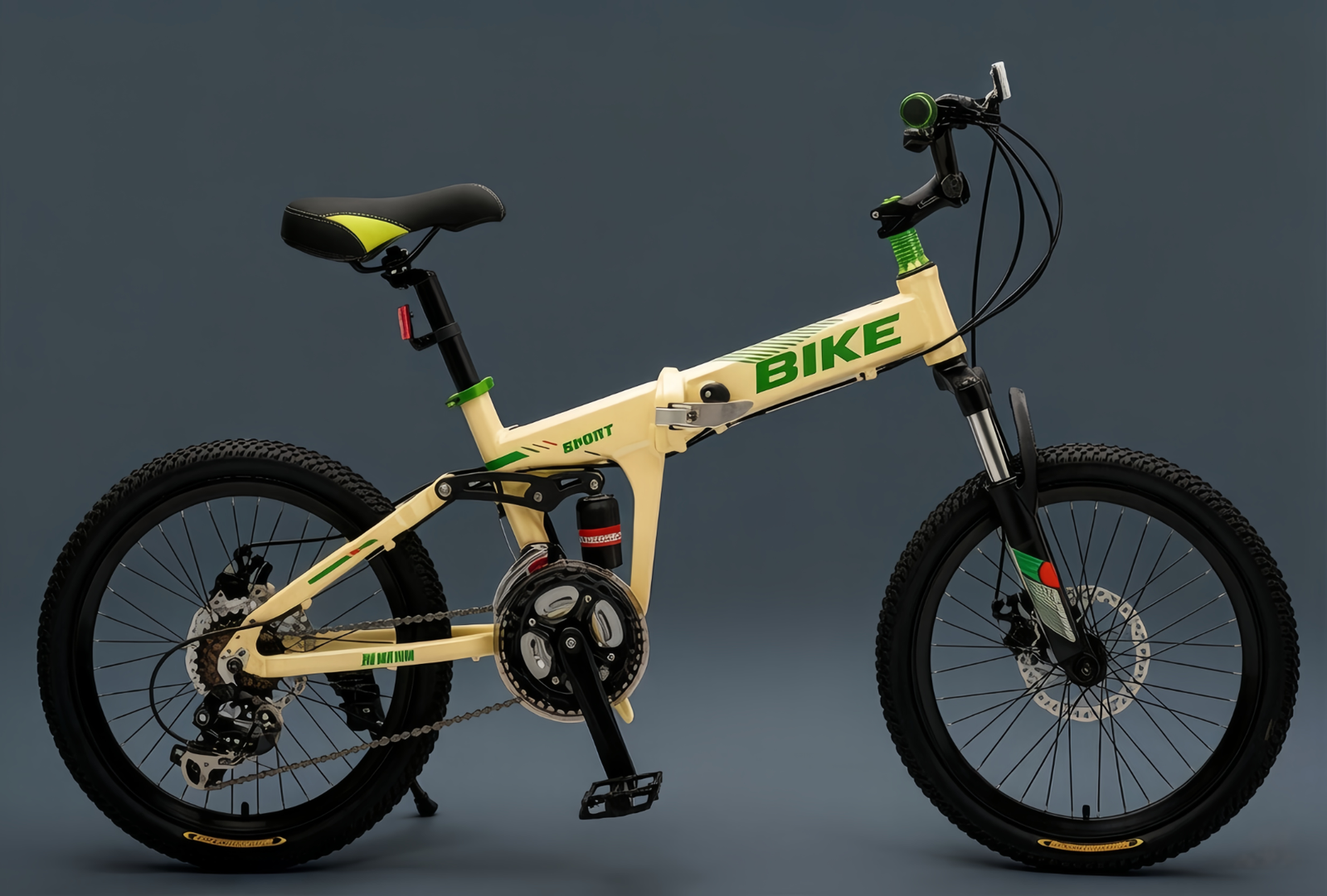 20-inch Aluminum Alloy 21-Speed Disc Brake Series Folding Mountain Bike | OEM/ODM Factory Direct Supply